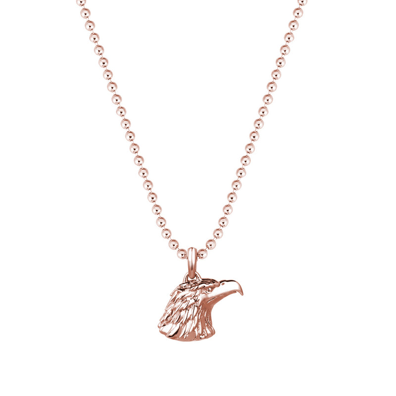 Eagle Charm Necklace - Rose Gold