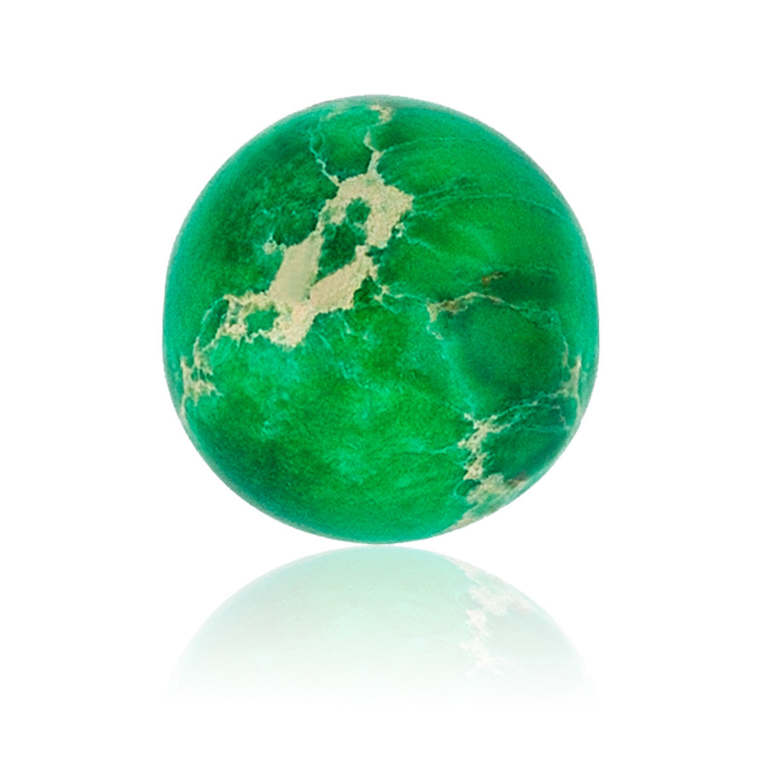 Leo Jasper Beaded Bracelet - Green Jasper