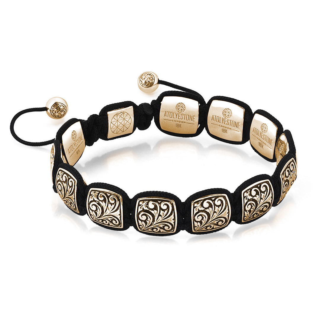 Imperial Classic Macrame Bracelet - Solid Gold