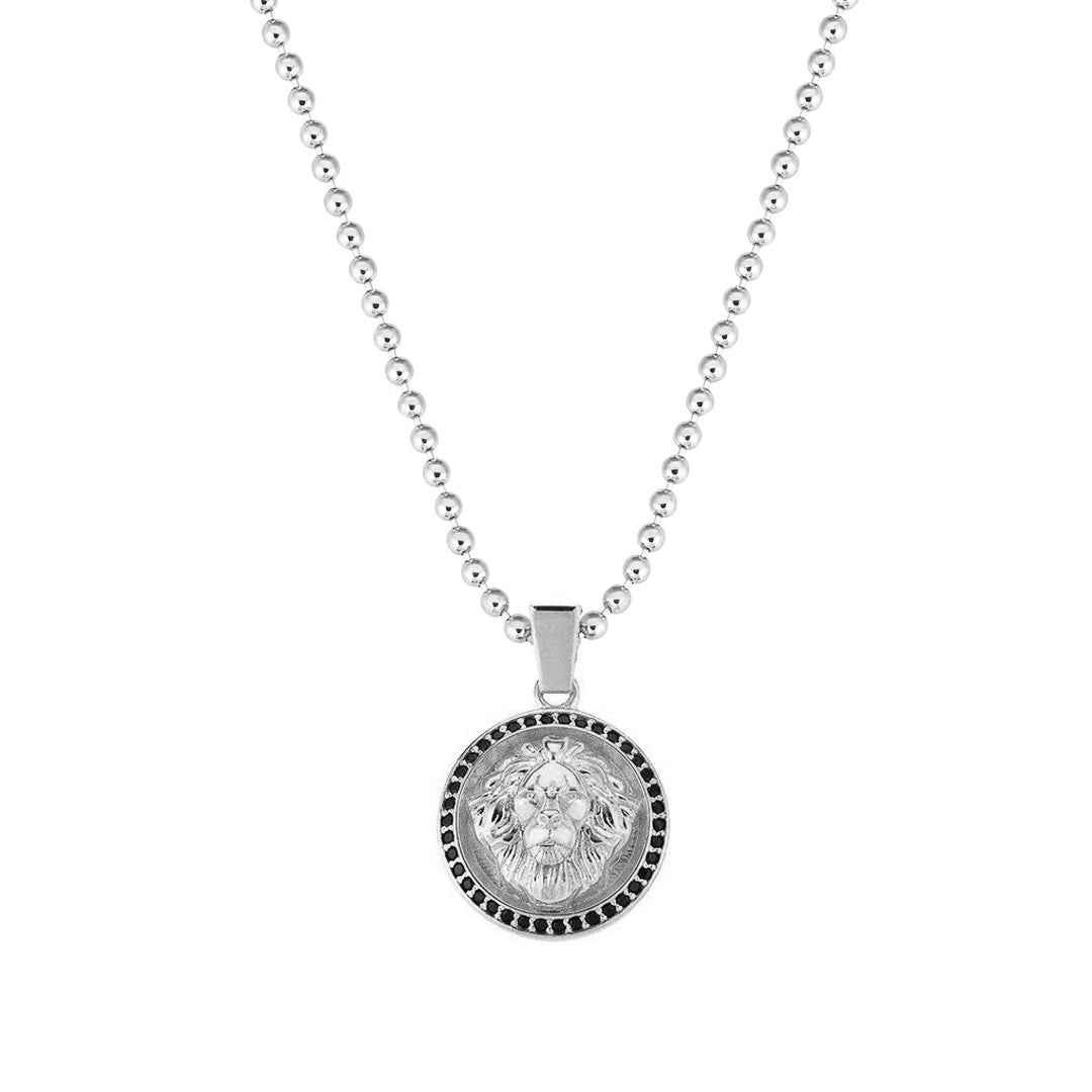 Leo Necklace - Solid White Gold