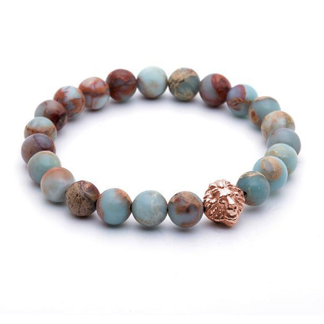 Leo Beaded Bracelets - Rose Gold - Aqua Terra