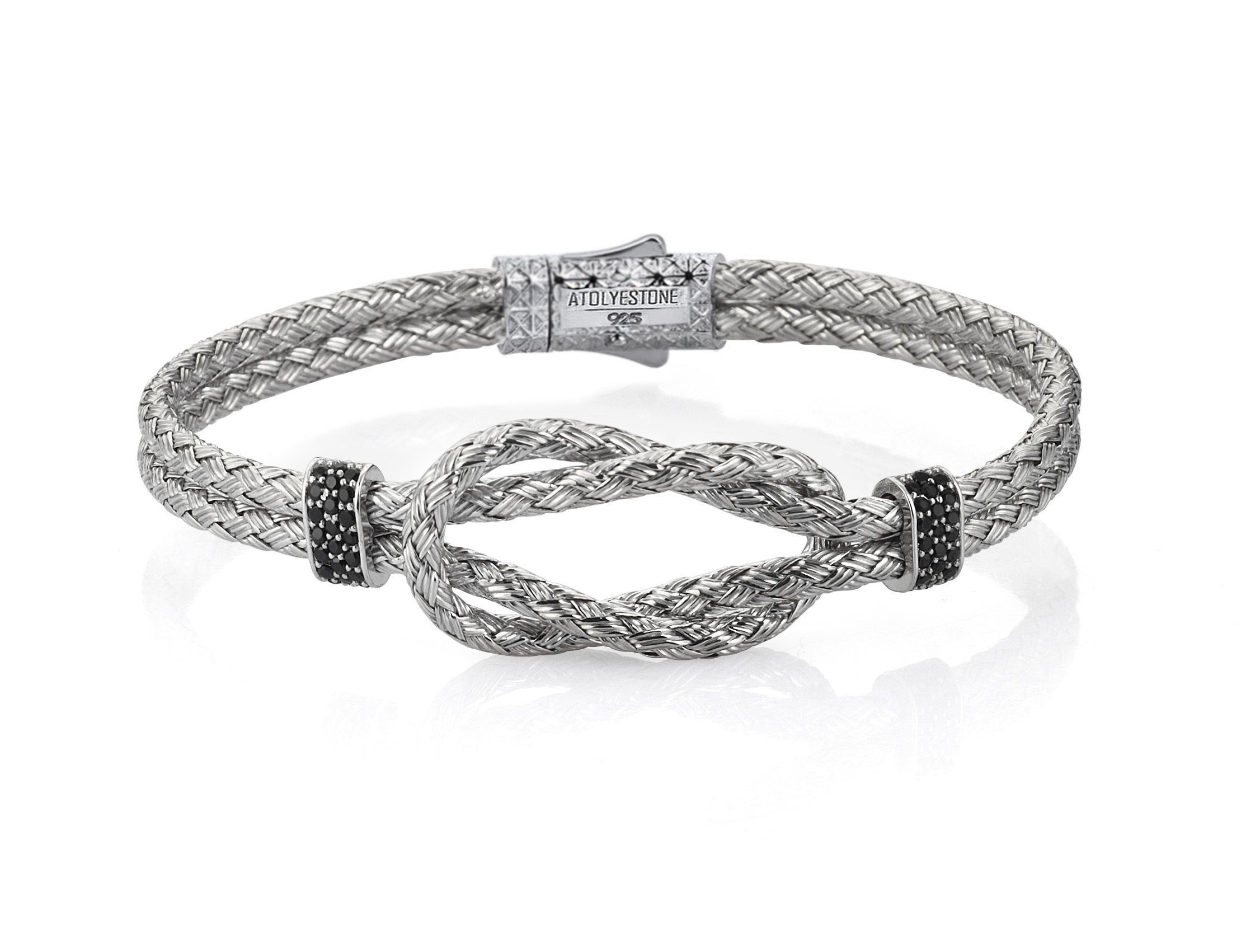 Men Silver Artillery Bangle Plating Silver