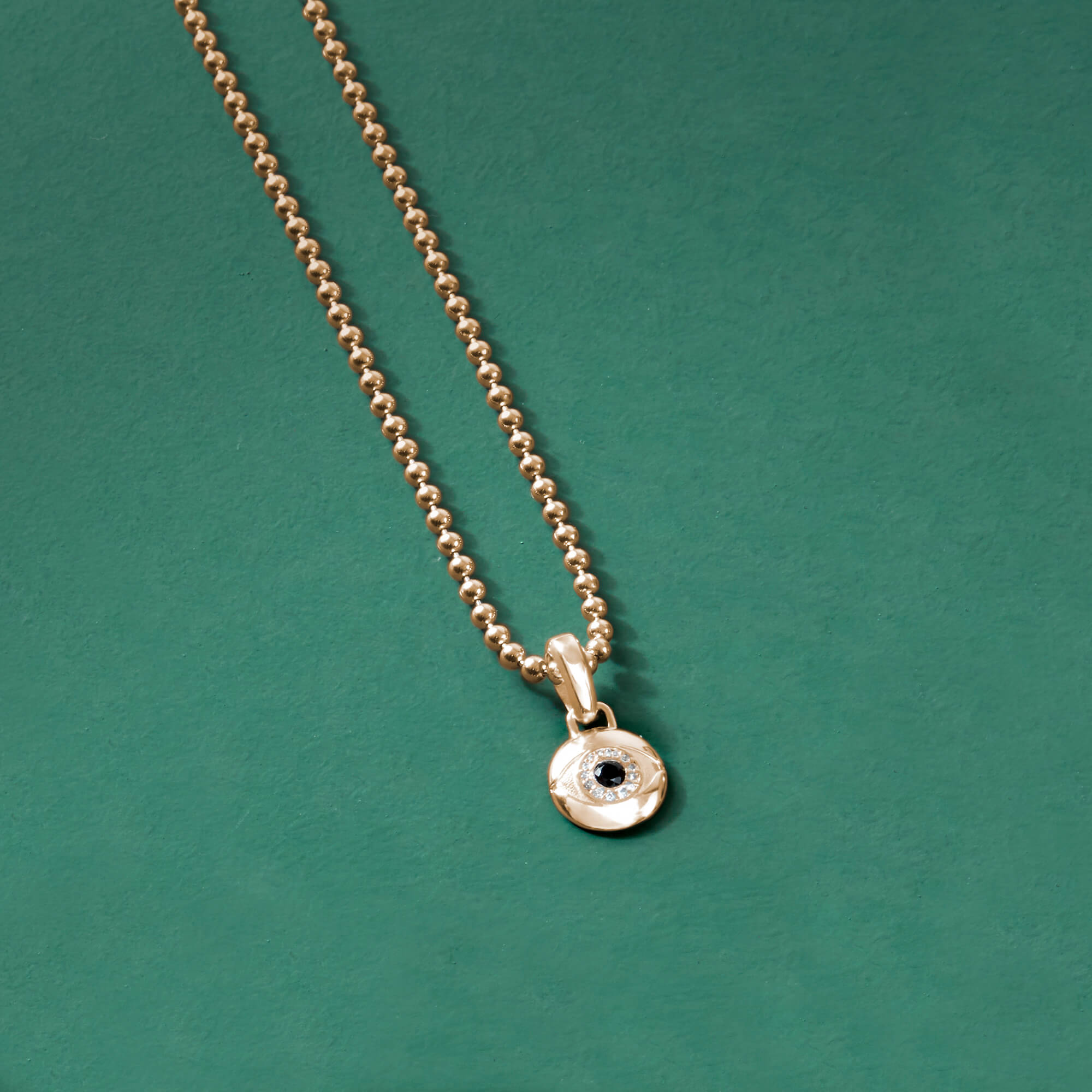 Men's Evil Eye Pendant in Gold (Pendant only)
