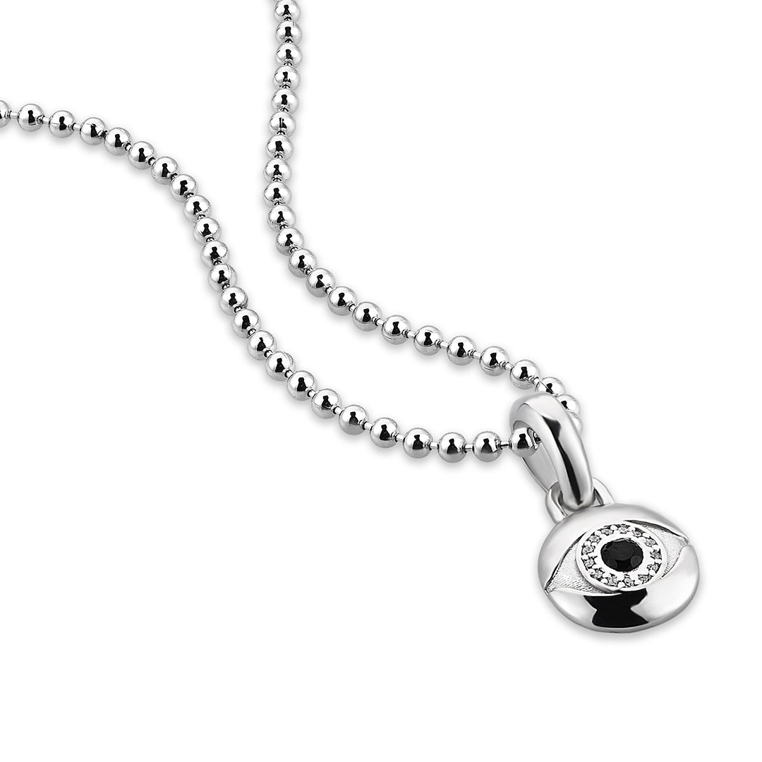 Men's Evil Eye Pendant in Silver