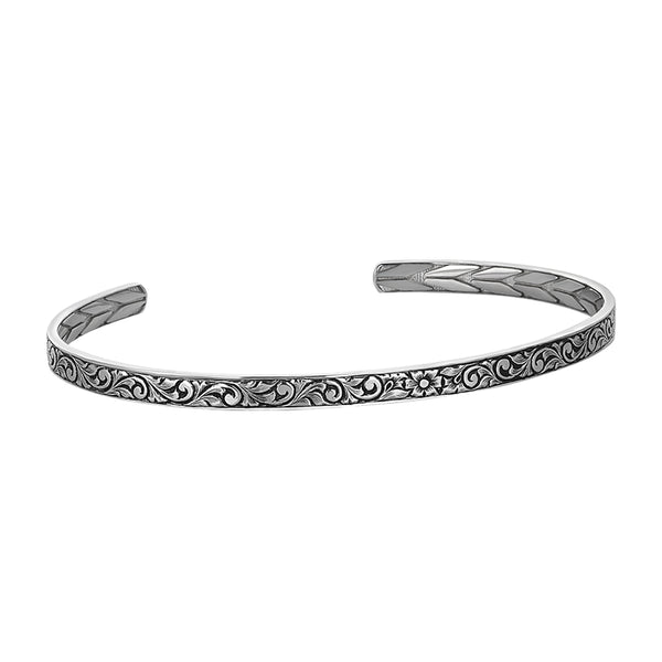 Silver filigree hot sale cuff bracelet