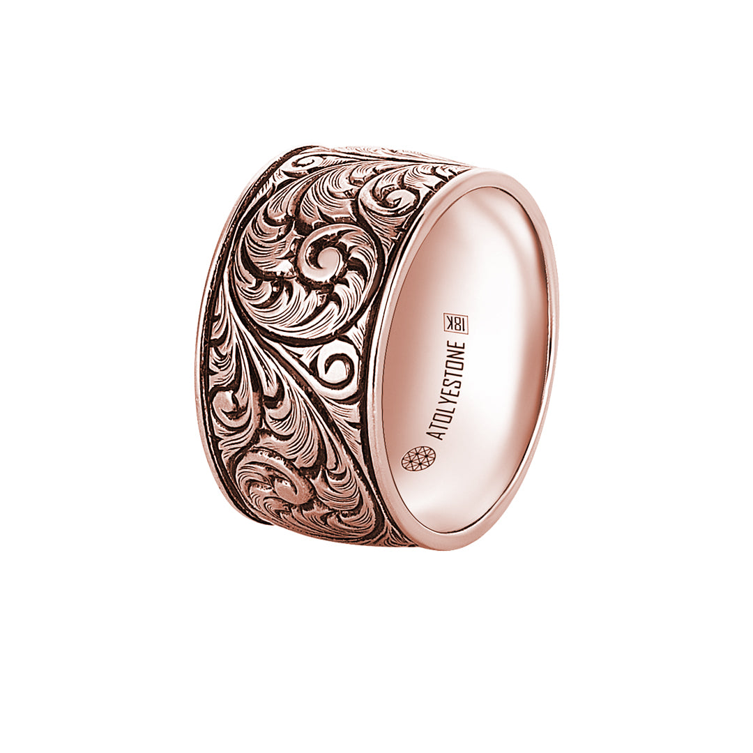 Premium Classic Band Ring in Rose Gold