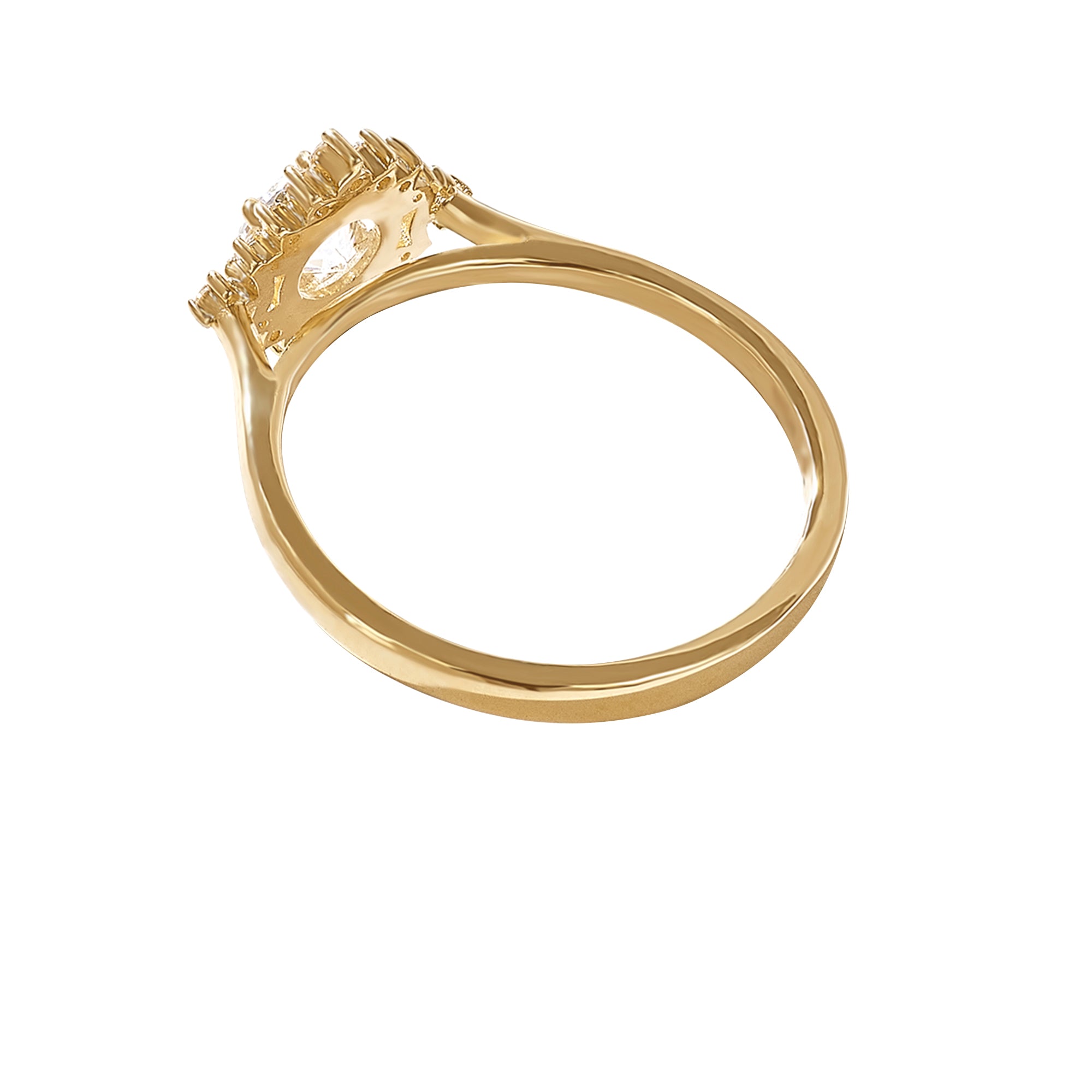 Real Gold 0.75ct Diamond Engagement Ring