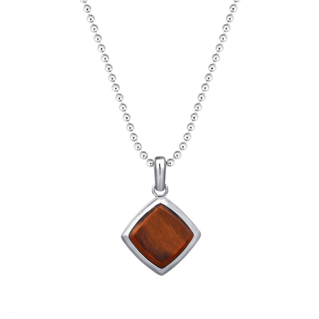 Tiger Eye Necklace - Solid Silver