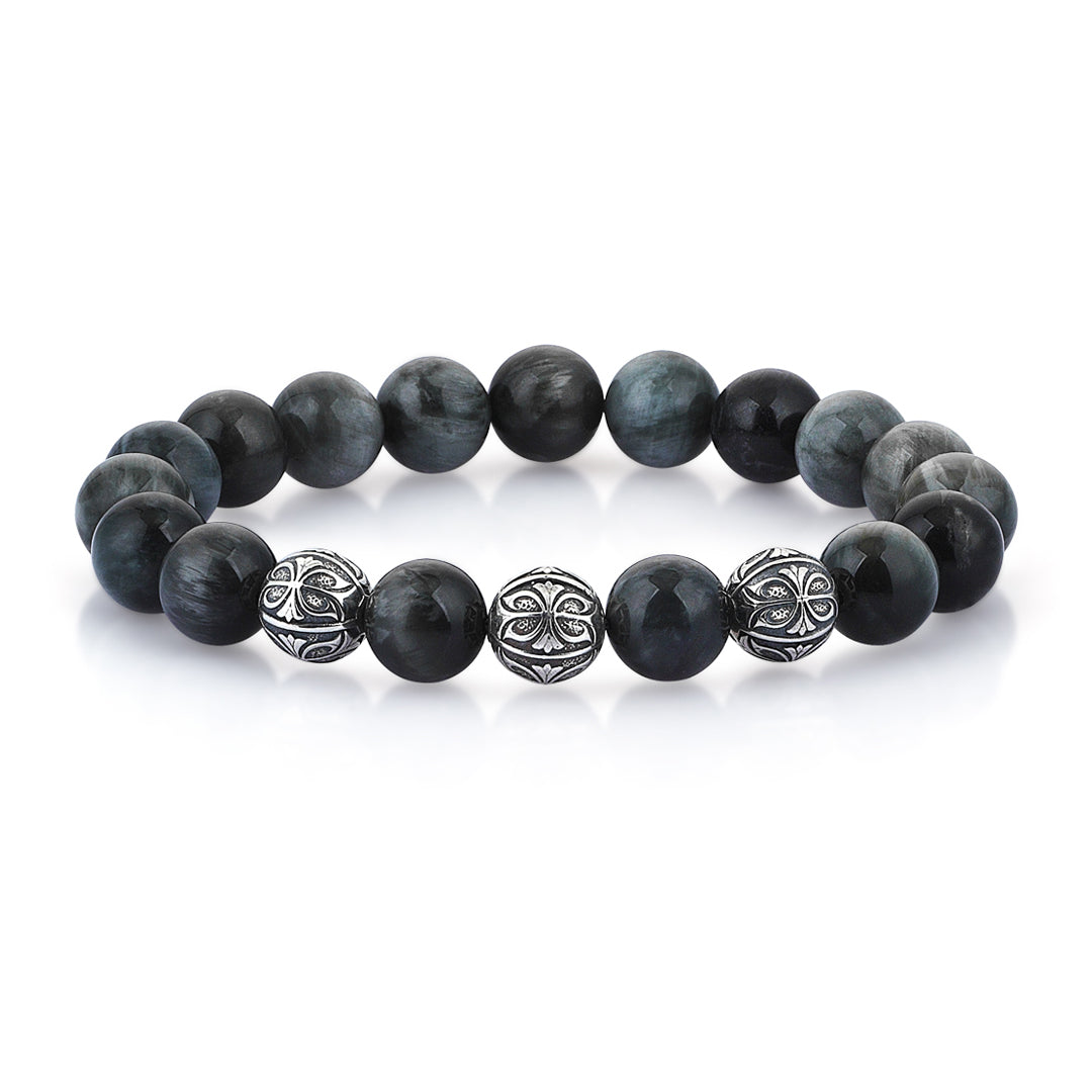 Mens Prime Eagle Eye Apex Beaded Bracelet