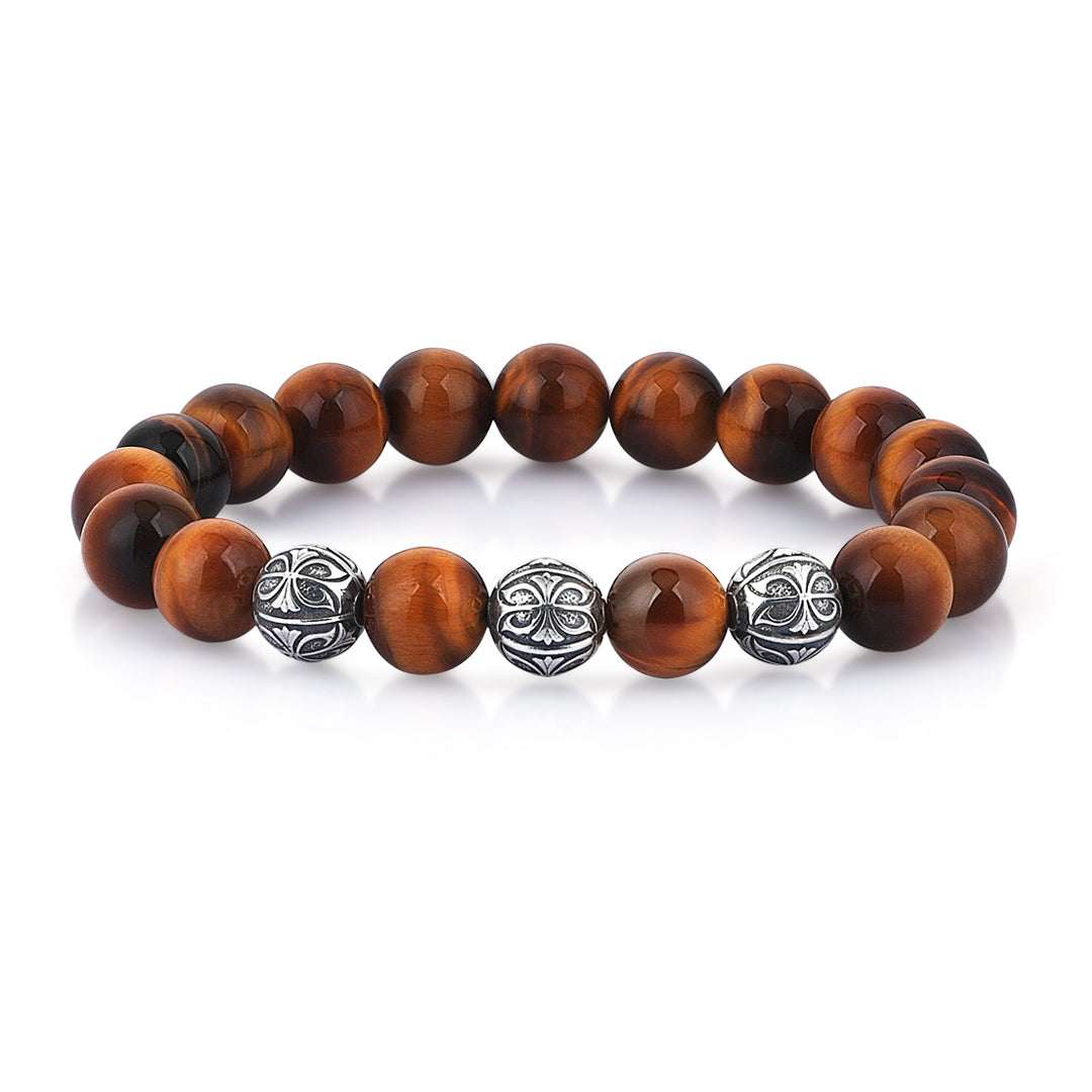 Prime Tiger Eye Apex Beaded Bracelet for Men