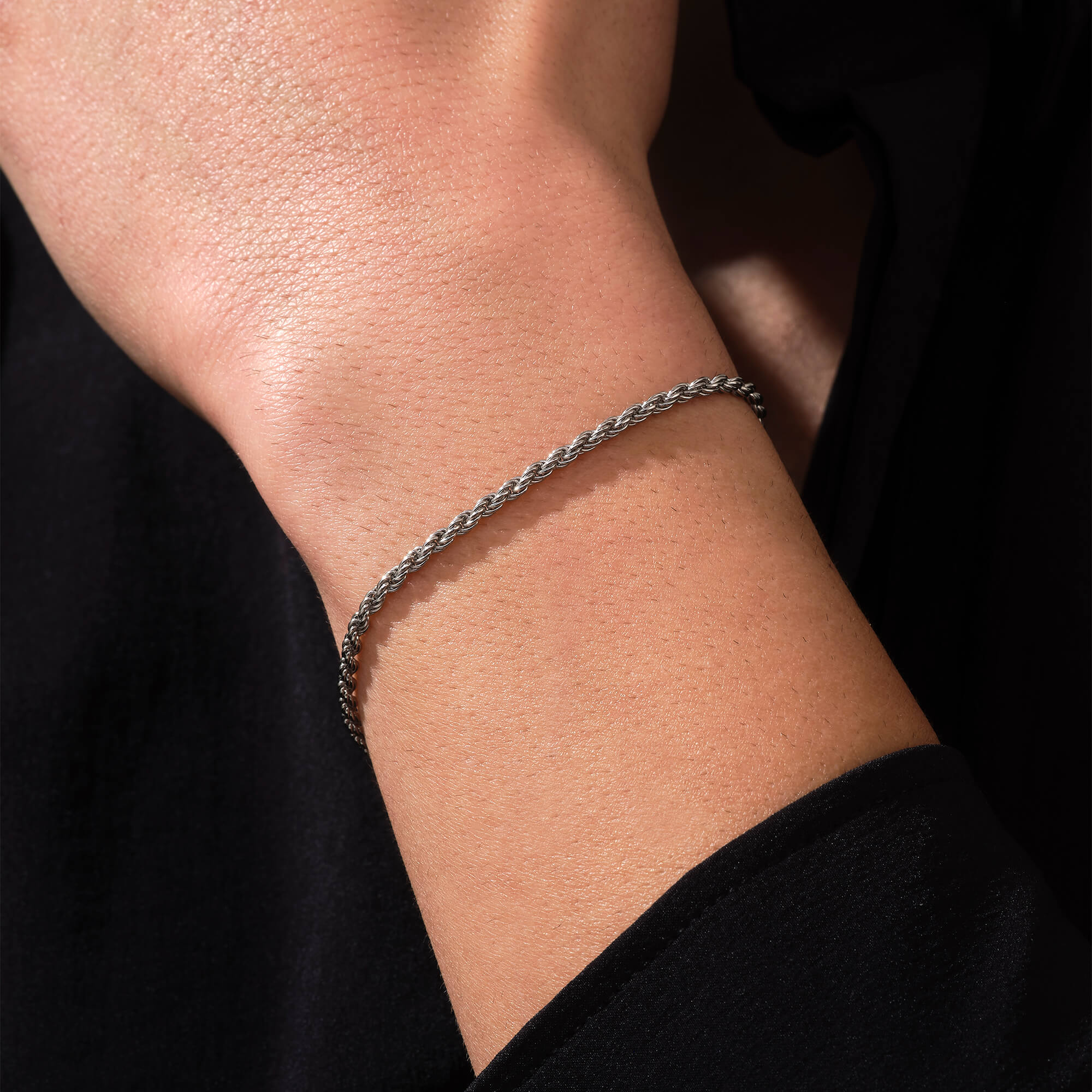 Rope Chain Bracelet in Silver