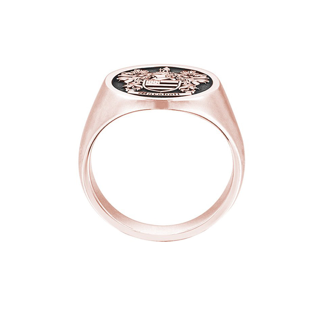 Signet Round Ring Base For Family Crest by Atolyestone
