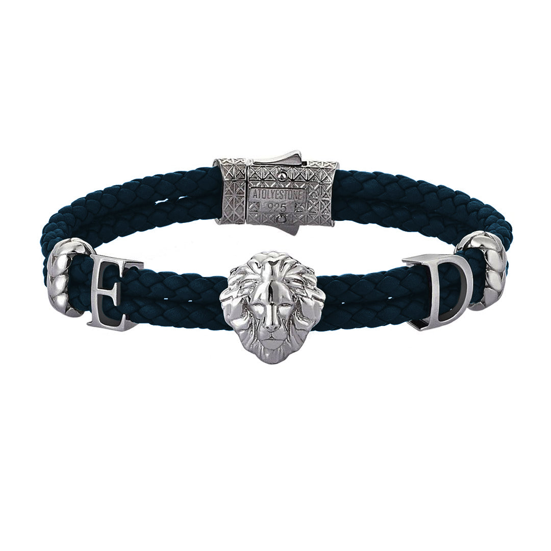 Statement Leo Leather Bracelet