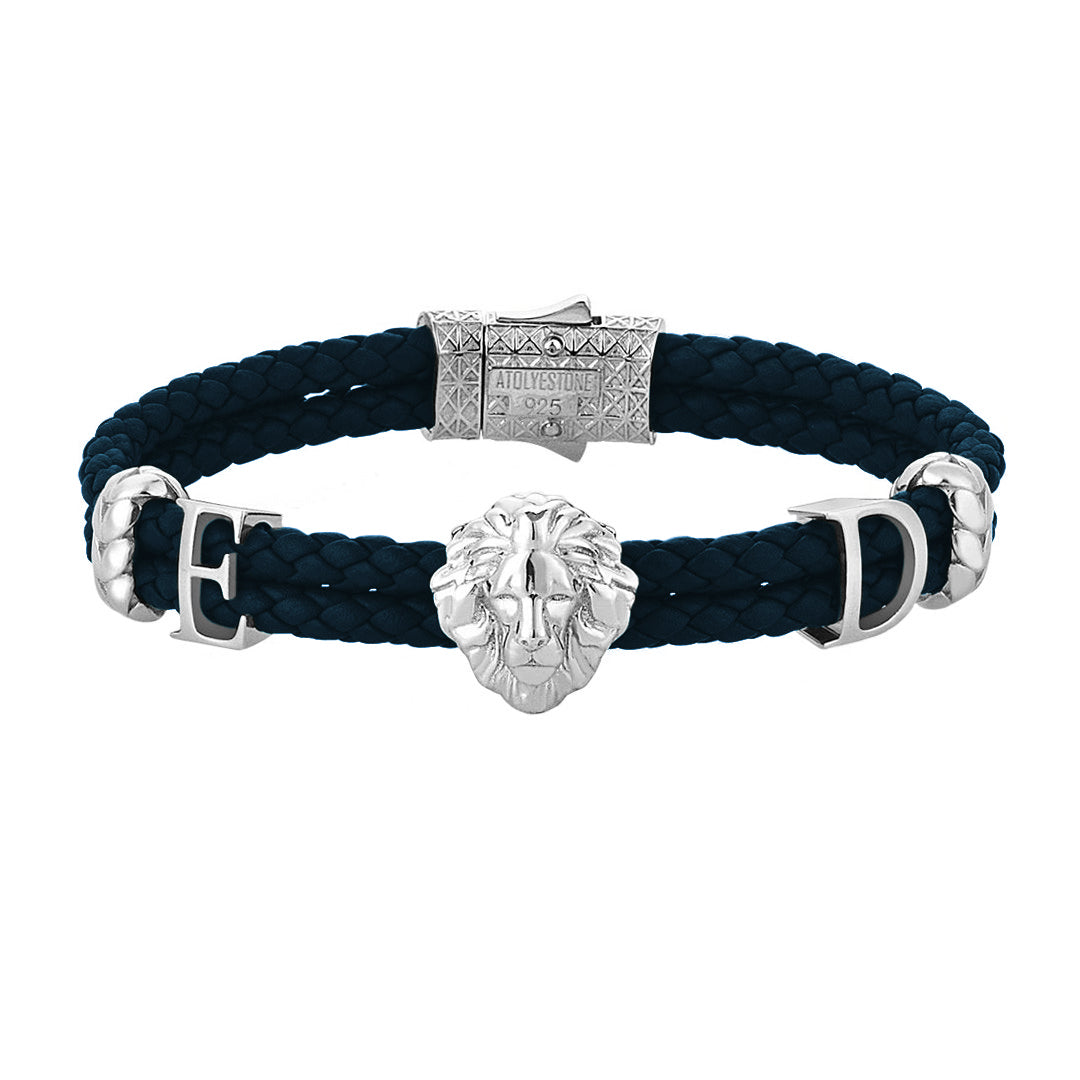 Statement Leo Leather Bracelet