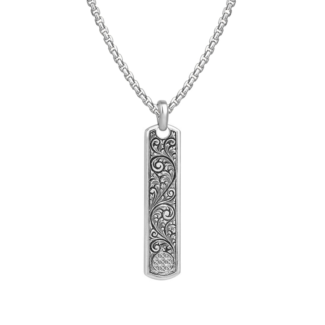 Classic Samurai Tag Necklace - Solid Silver