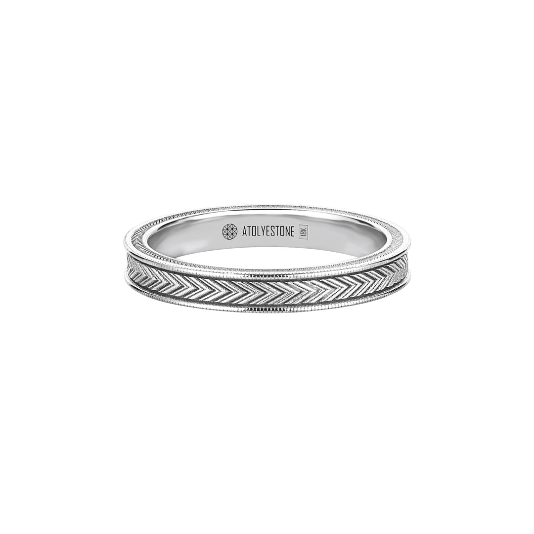 Signature Arrow Band Ring in Gold