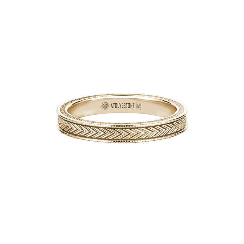 Signature Arrow Band Ring in Gold