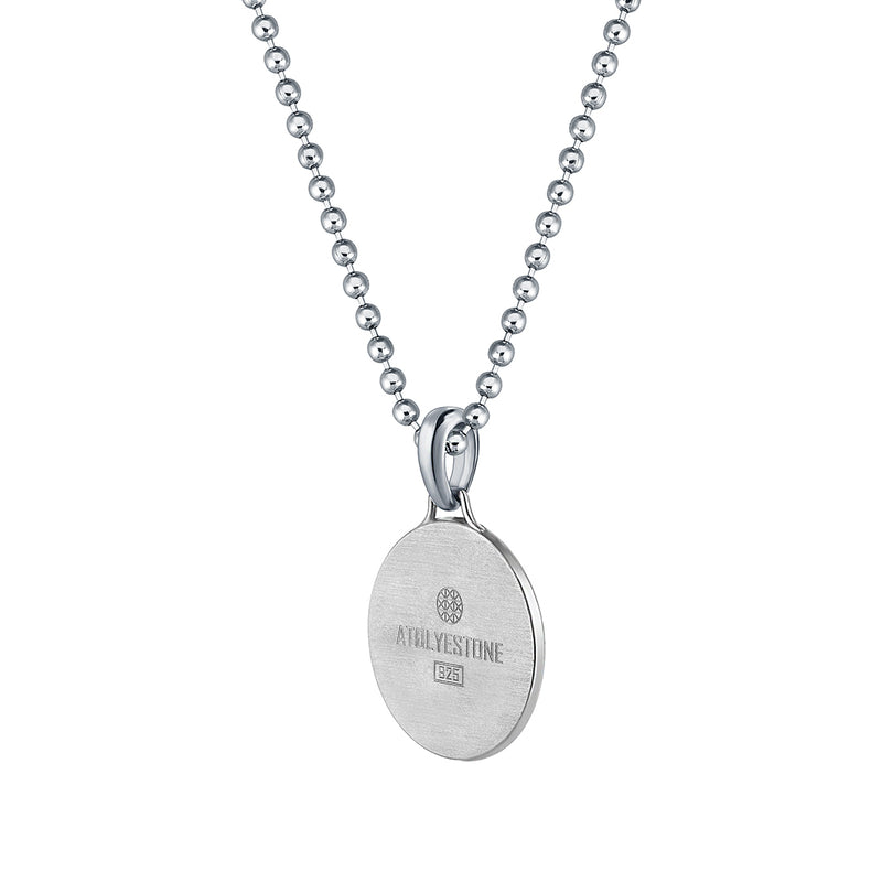 St.Christopher Coin Pendant in 925 Solid Silver