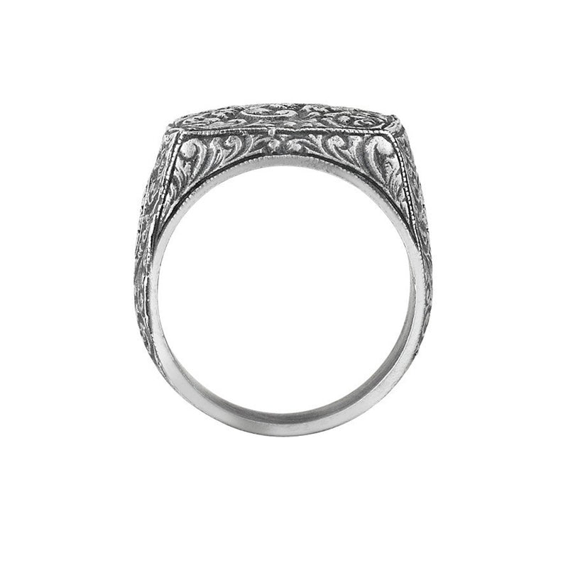 Mens Classic Ring - Solid Silver