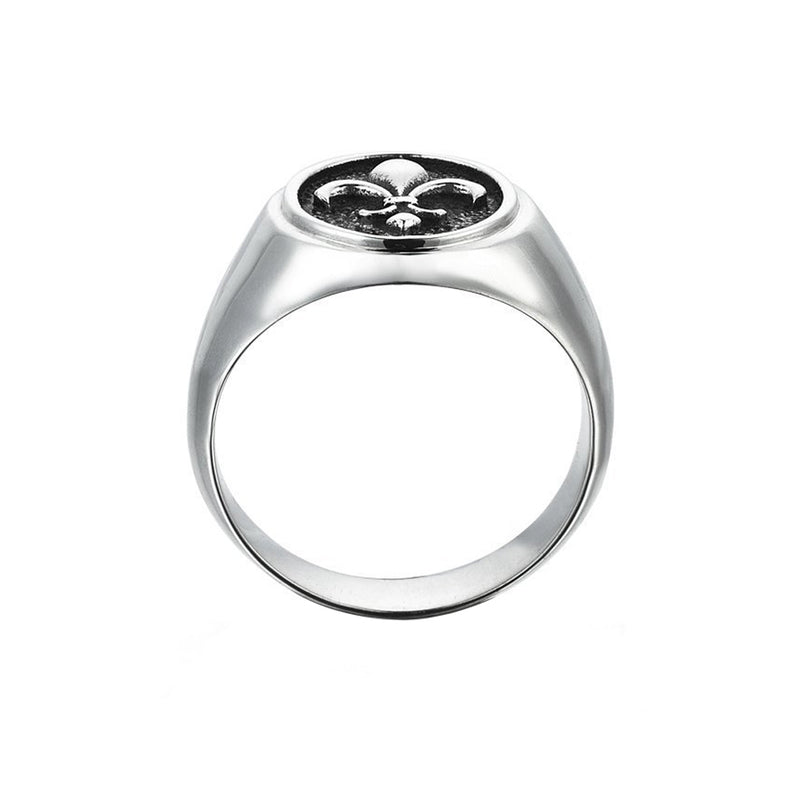 Fleur de Lis Ring - Silver for Men