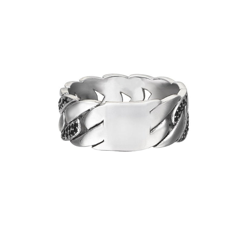 Pave Chain Ring for Men