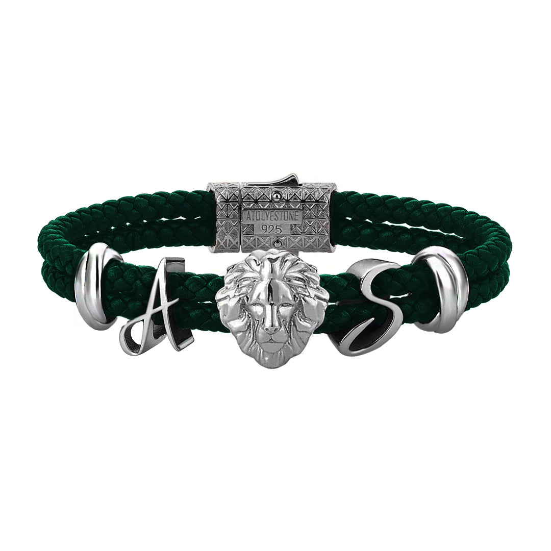 Statement Leo Leather Bracelet