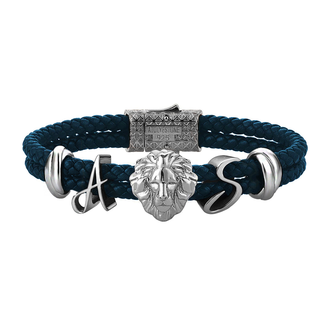 Statement Leo Leather Bracelet