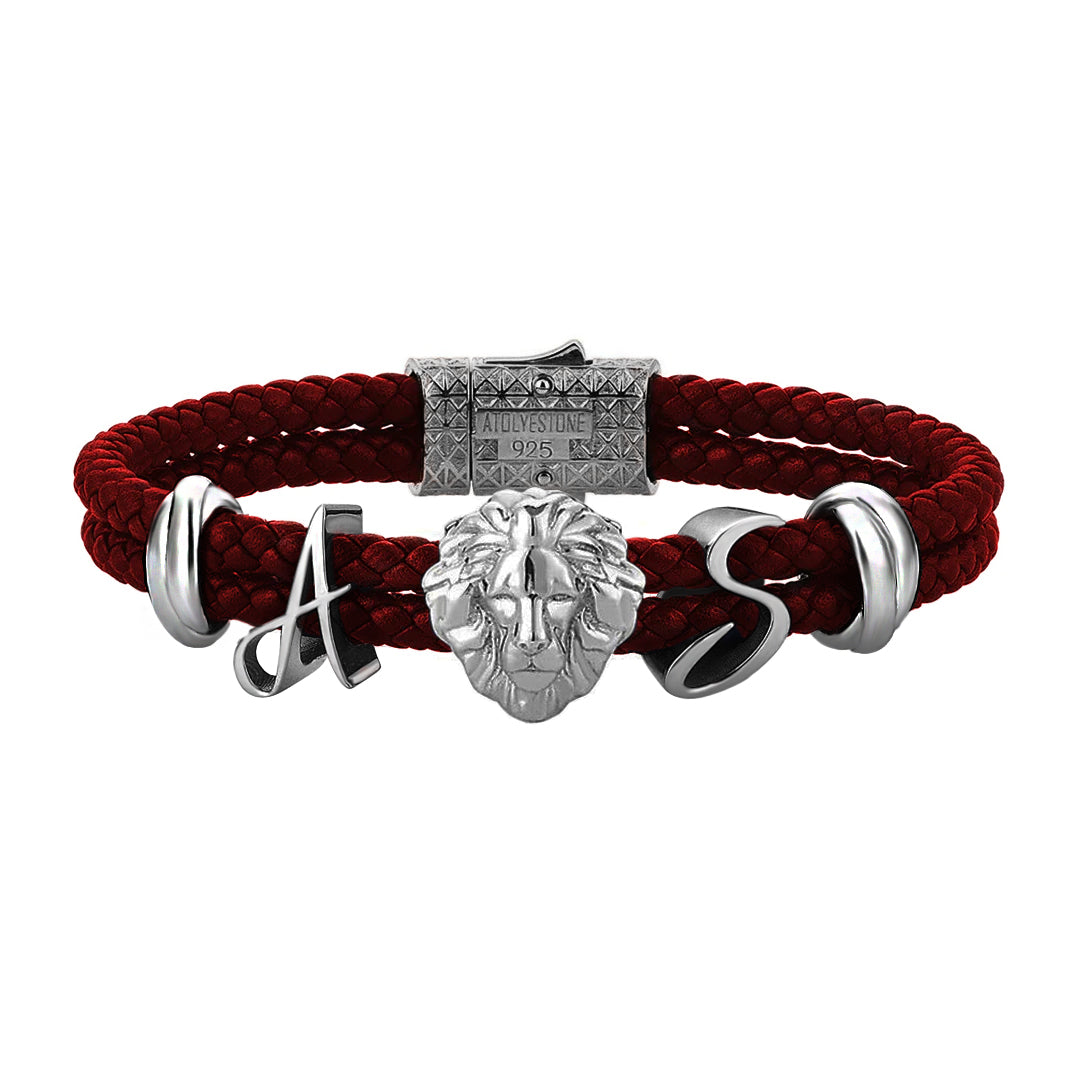 Statement Leo Leather Bracelet
