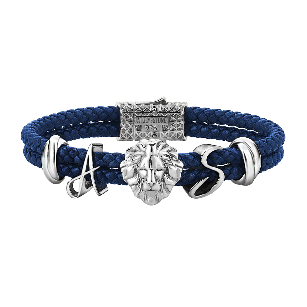 Statement Leo Leather Bracelet