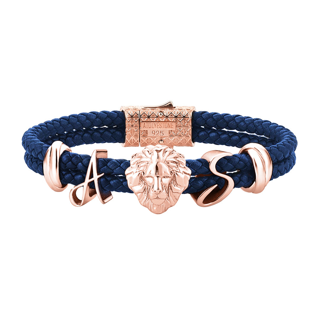 Statement Leo Leather Bracelet