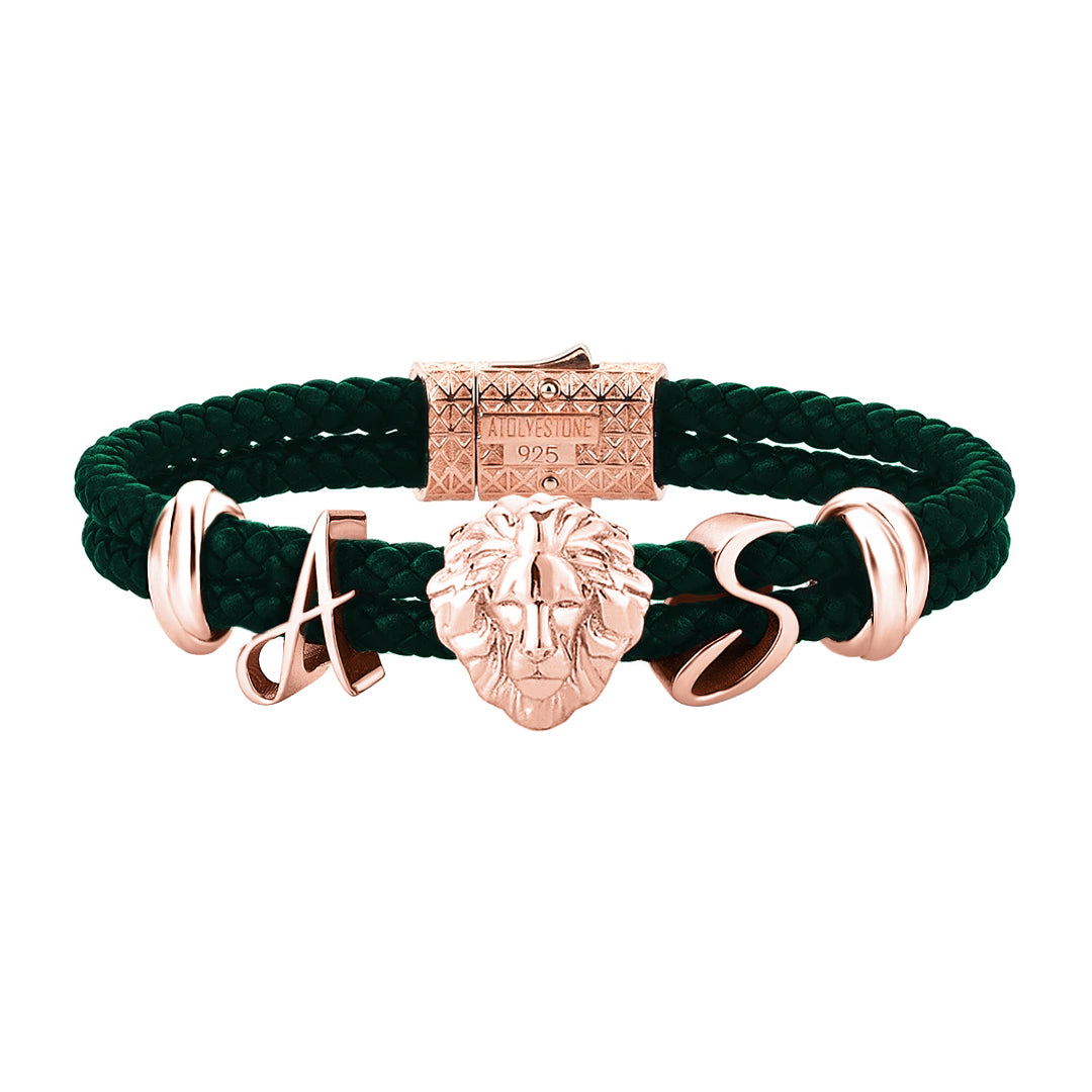 Statement Leo Leather Bracelet