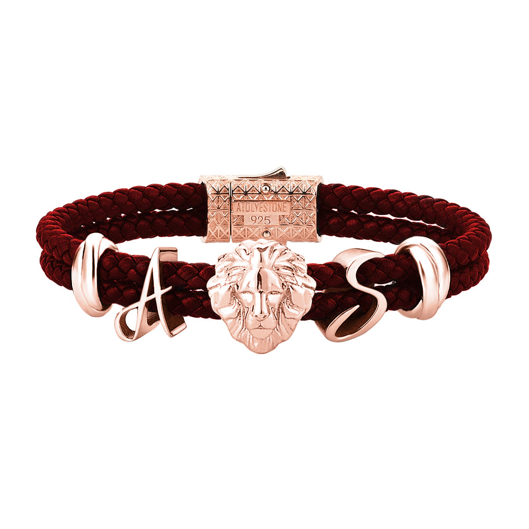 Statement Leo Leather Bracelet