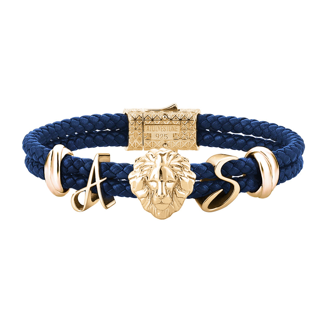 Statement Leo Leather Bracelet