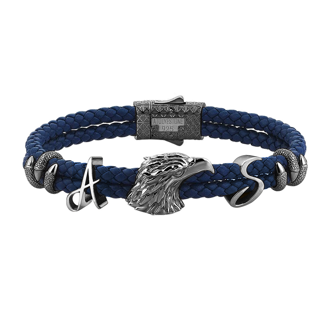 Statement Eagle Leather Bracelet