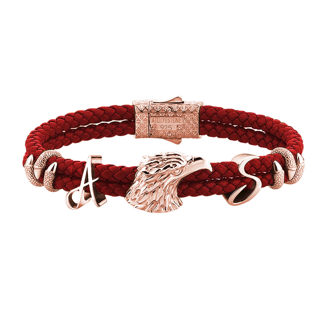 Statement Eagle Leather Bracelet