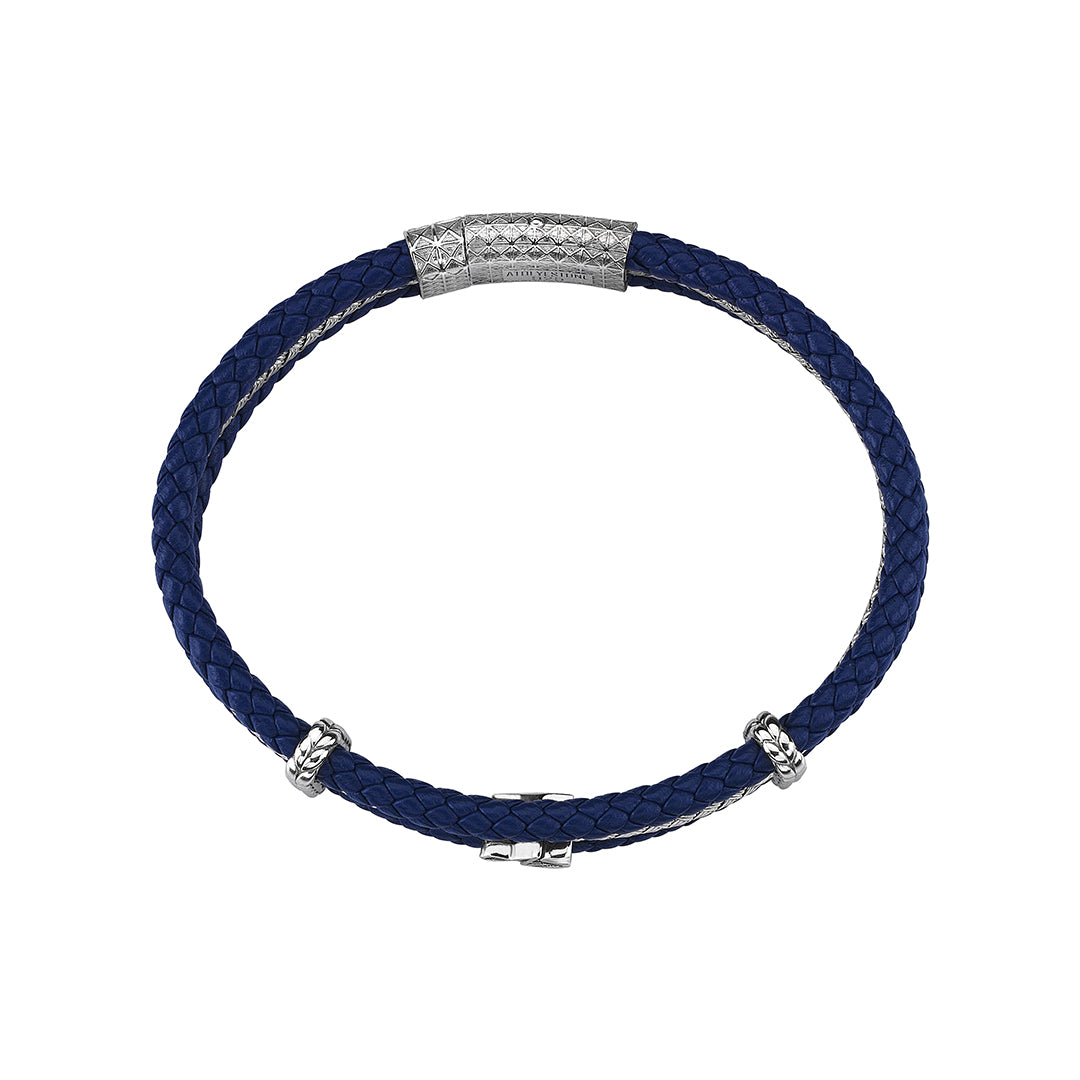 Statement Triple Row Leather Bracelet