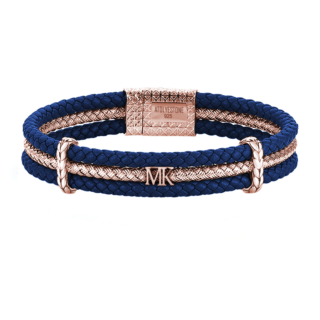Statement Triple Row Leather Bracelet