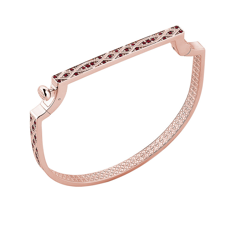 Streamline Bangle in Gold with Ruby