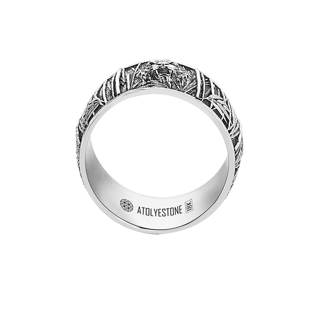 Tiger Band Ring in Gold