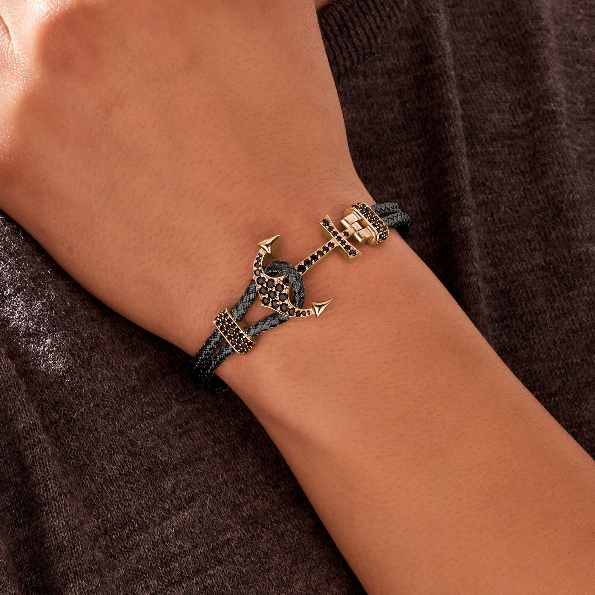 Vertex Anchor Bangle - Solid Silver