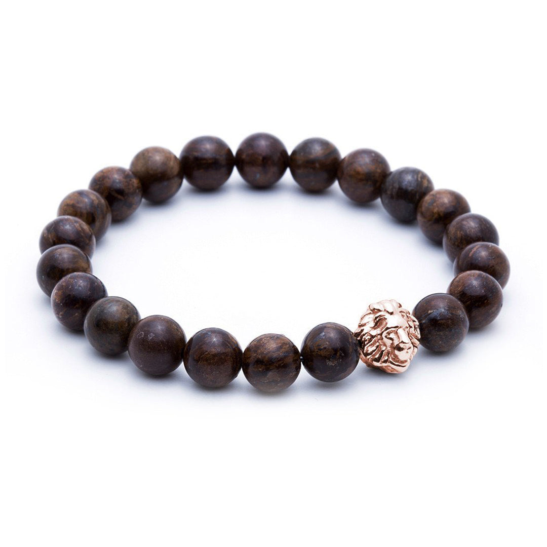 Exclusive Leo Beaded Bracelets - Rose Gold - Bronzite