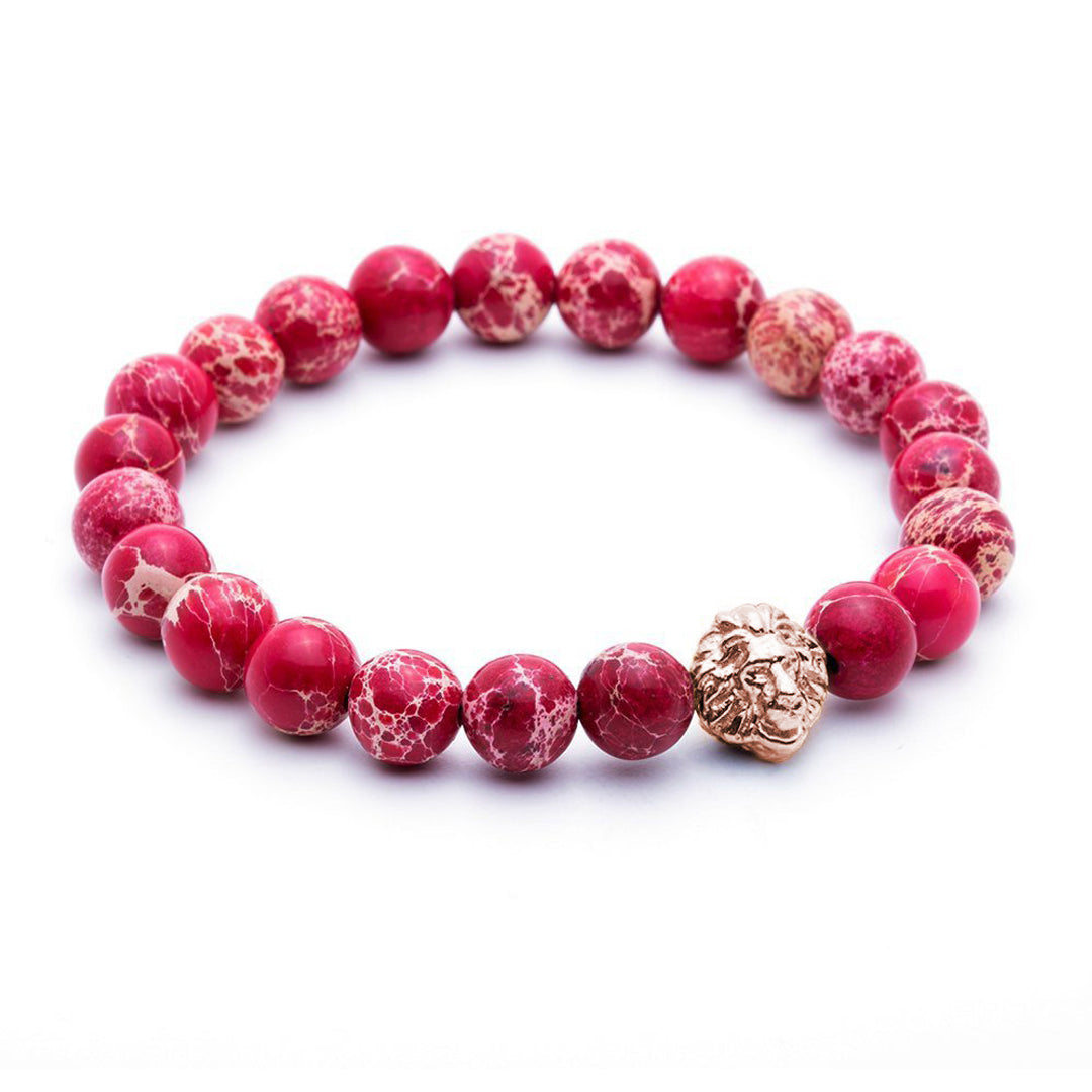 Leo Jasper Beaded Bracelet by Atolyestone