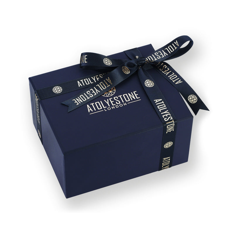 Atolyestone Navy Jewelry Gift Box