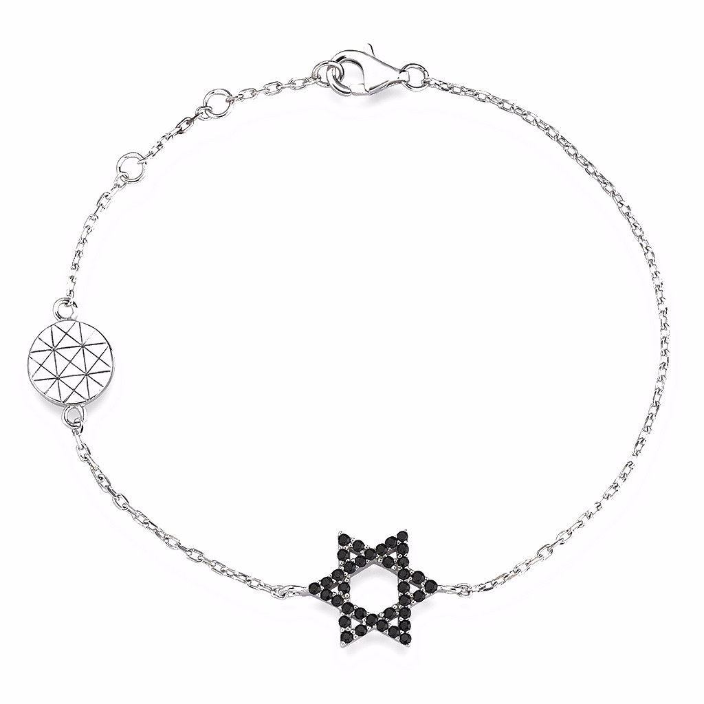 Star Charm Braceler - White Gold