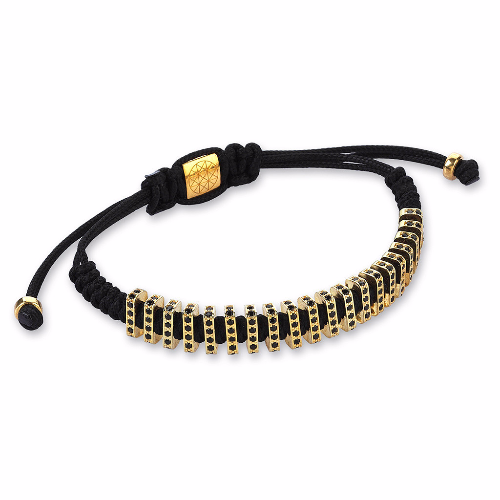 Women's Flat Macrame Stoppers - Yellow Gold