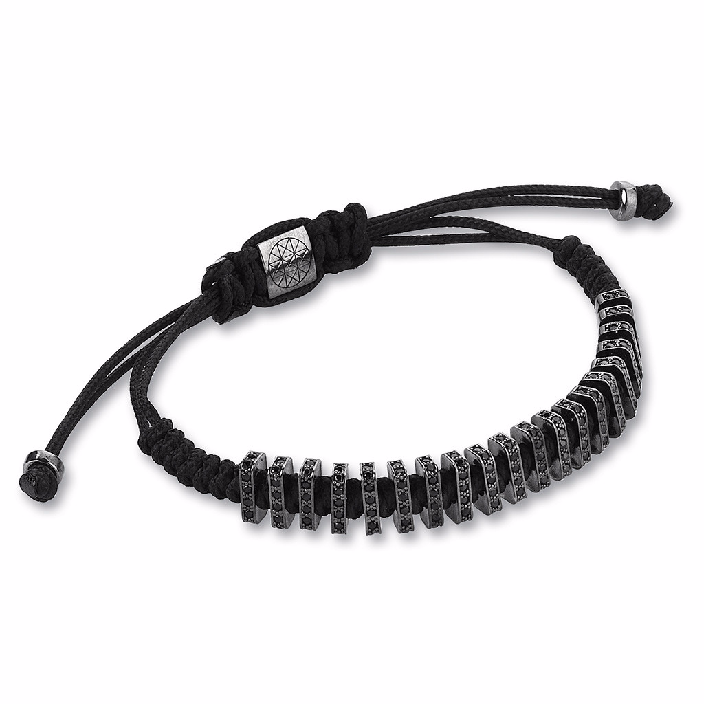Women's Flat Macrame Stoppers - Gunmetal