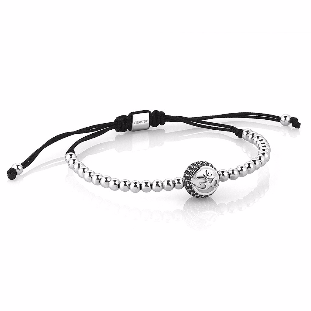 Women's Premium Solitaire Macrame - Solid Silver - OM