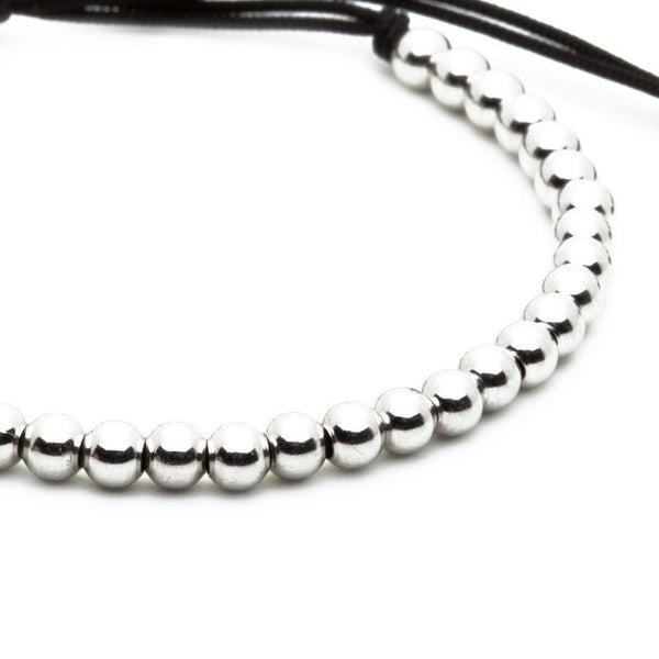 Mens silver ball bracelet hot sale