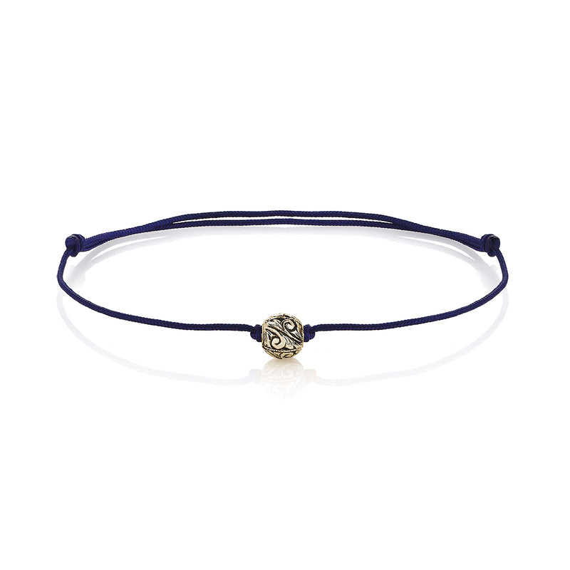 Classic Charm Macrame - Solid Gold - Navy - Yellow Gold 