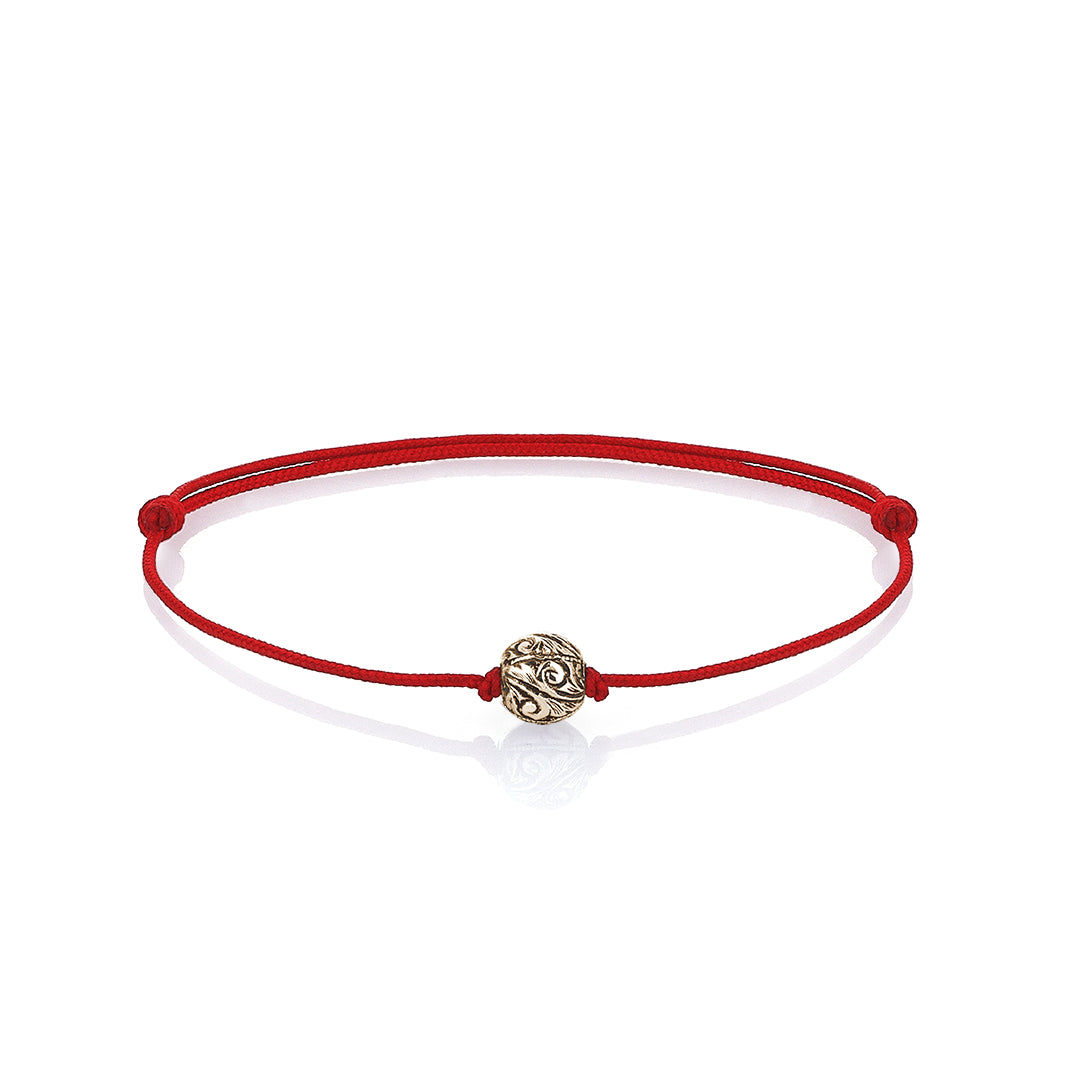 Classic Charm Macrame - Solid Gold - Red - Yellow Gold